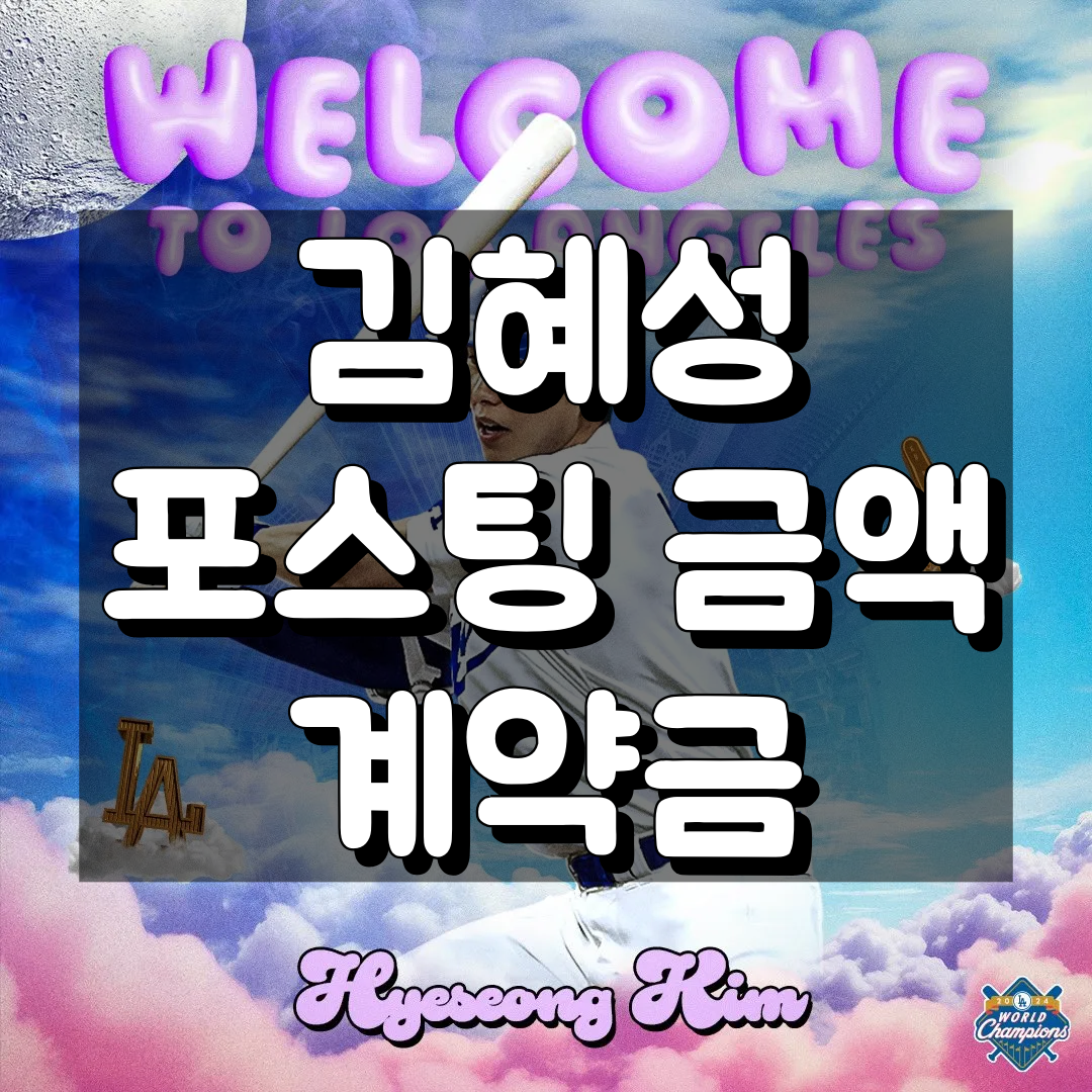 김혜성 포스팅금액 및 계약금 정보