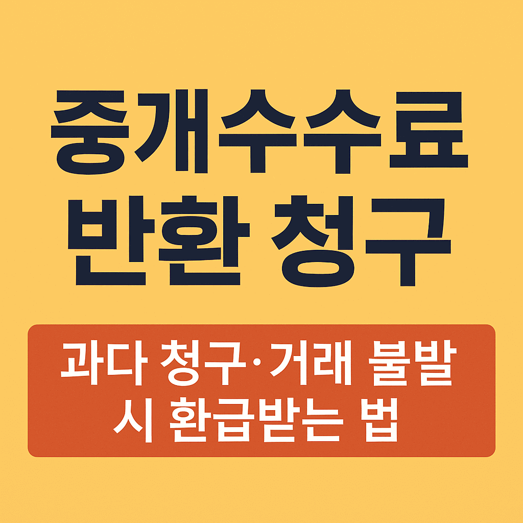 중개수수료 반환