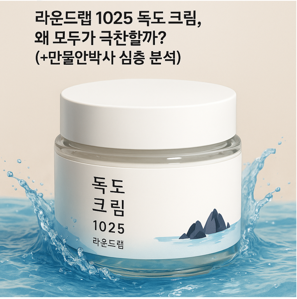 🌊 2025 K-뷰티 '국민 보습템' 등극? 라운드랩 1025 독도 크림, 왜 모두가 극찬할까? (+만물안박사 심층 분석)