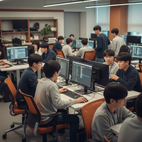 디지털미디어고등학교 동아리 및 학교 생활 섹션 이미지