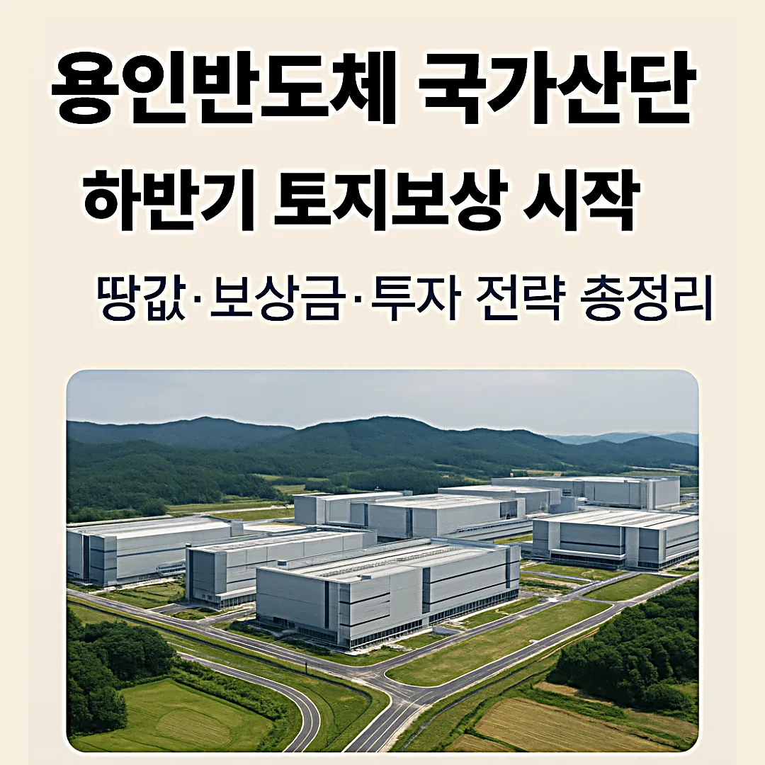 용인 반도체 국가산단 하반기 토지보상 시작