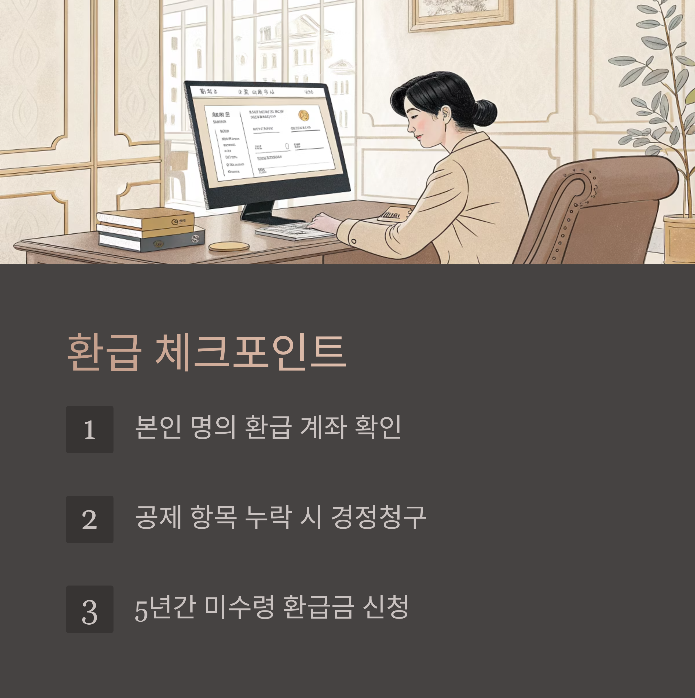 정확한 환급을 위한 체크포인트