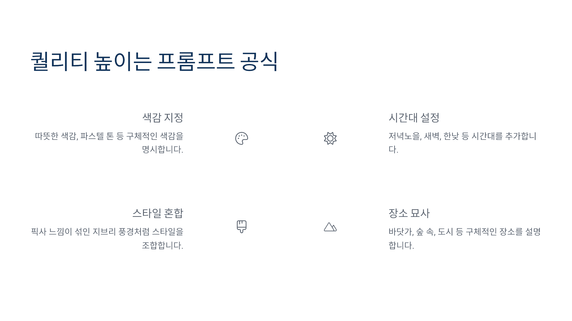 퀄리티 높이는 프롬프트 공식