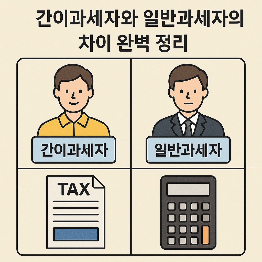 간이과세자와 일반과세자의 차이 완벽 정리