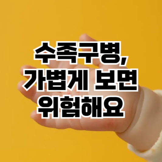 수족구병 감염 경로 설명 인포그래픽