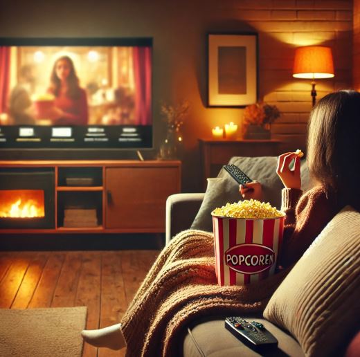 영화 보고있는 사람 사진