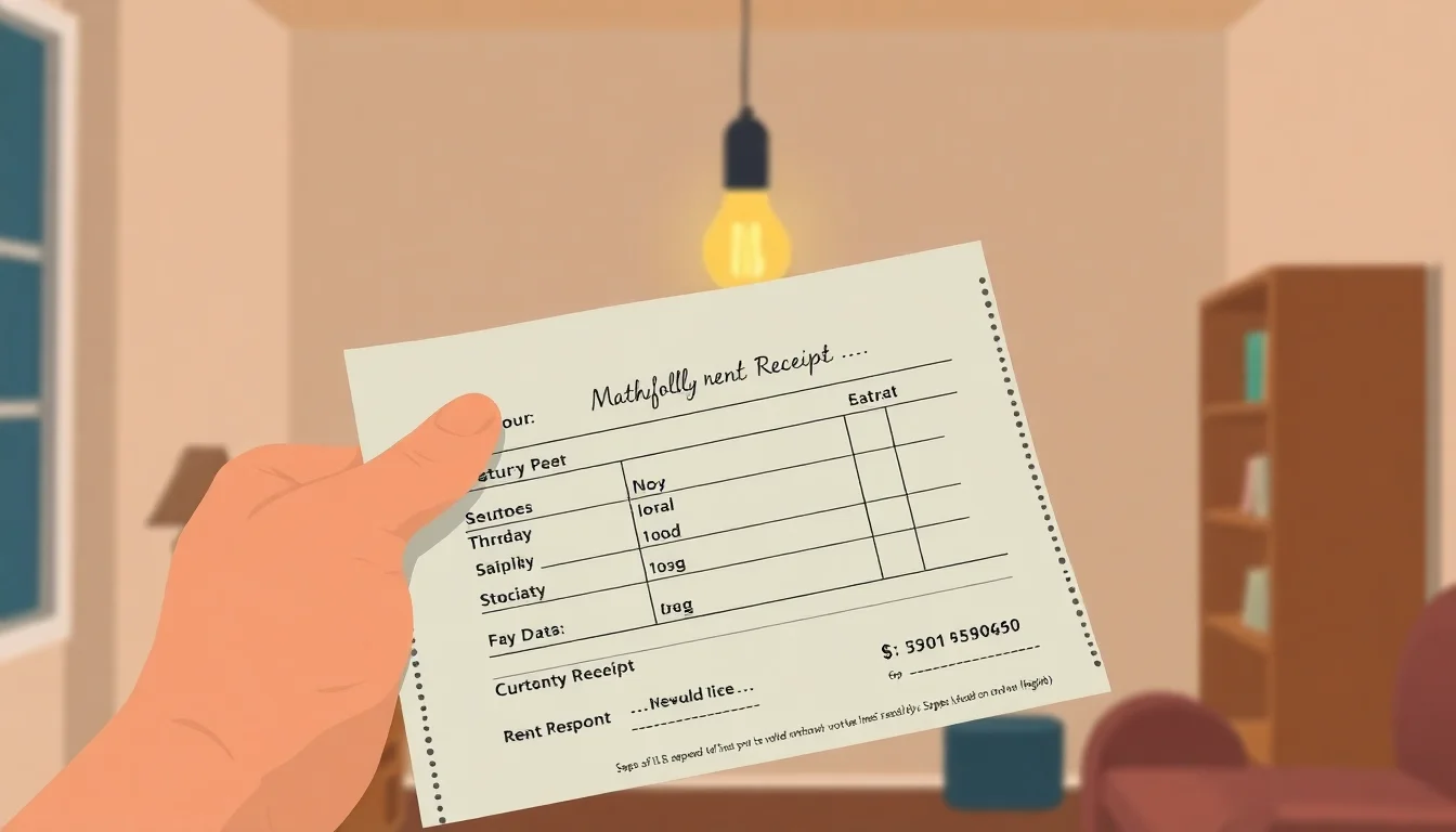 사람 손에 들린 수학적으로 잘못 기재된 영수증