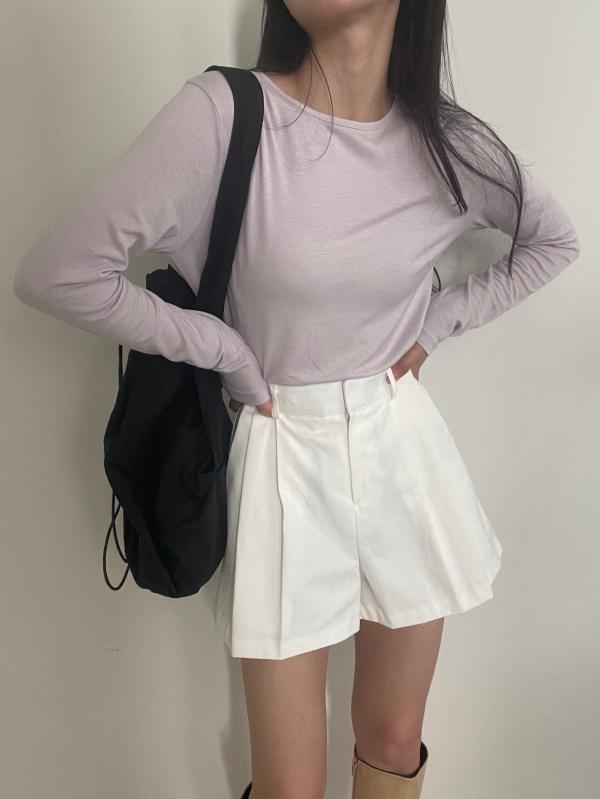 더보느 텐셀 이너 긴팔 티셔츠