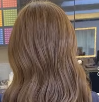 봄 웜톤 라이트 염색 올리브 브라운, 밀크 베이지