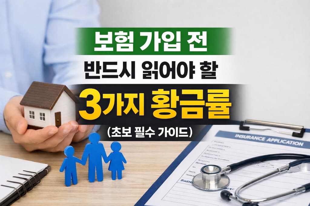 보험 가입 전 반드시 읽어야 할 3가지 황금률
