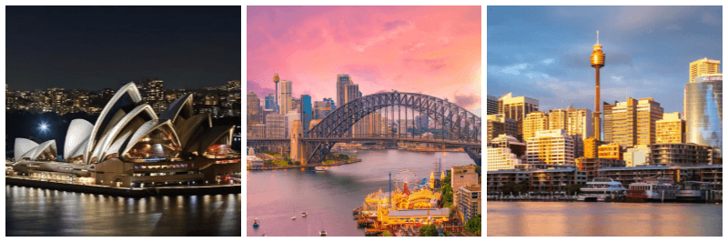 시드니 오페라하우스, 시드니 하버타운, 시드니타워 사진