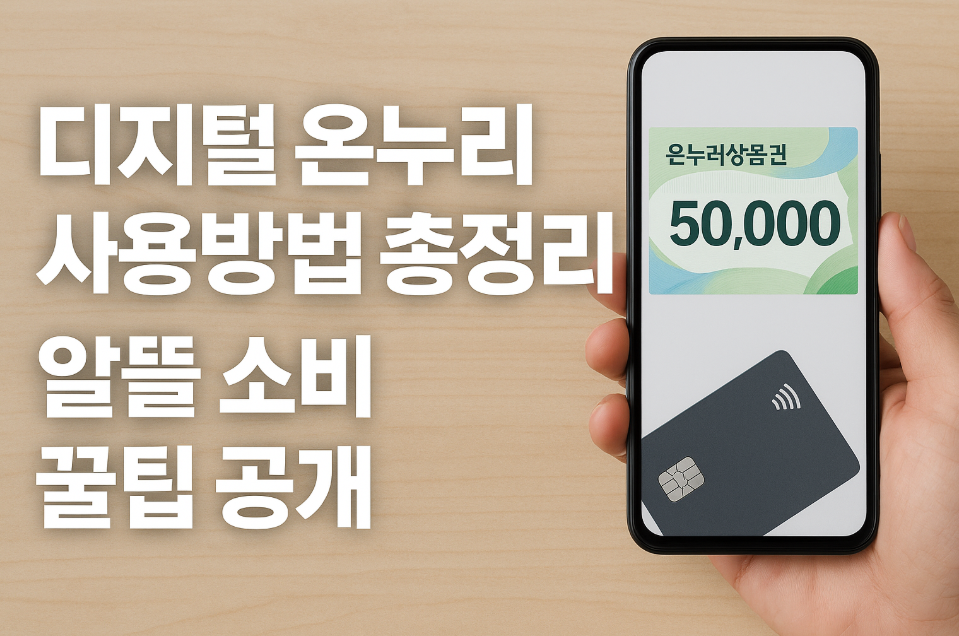 디지털 온누리상품권 사용방법 총정리
