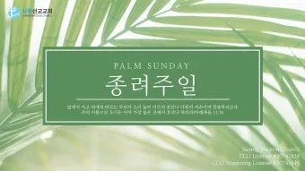 종려주일 대표기도문 모음_19