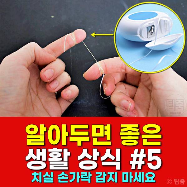 치실 손가락 알아두면 좋은 생활 지혜 상식