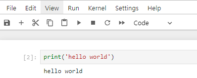파이썬 코드 실행