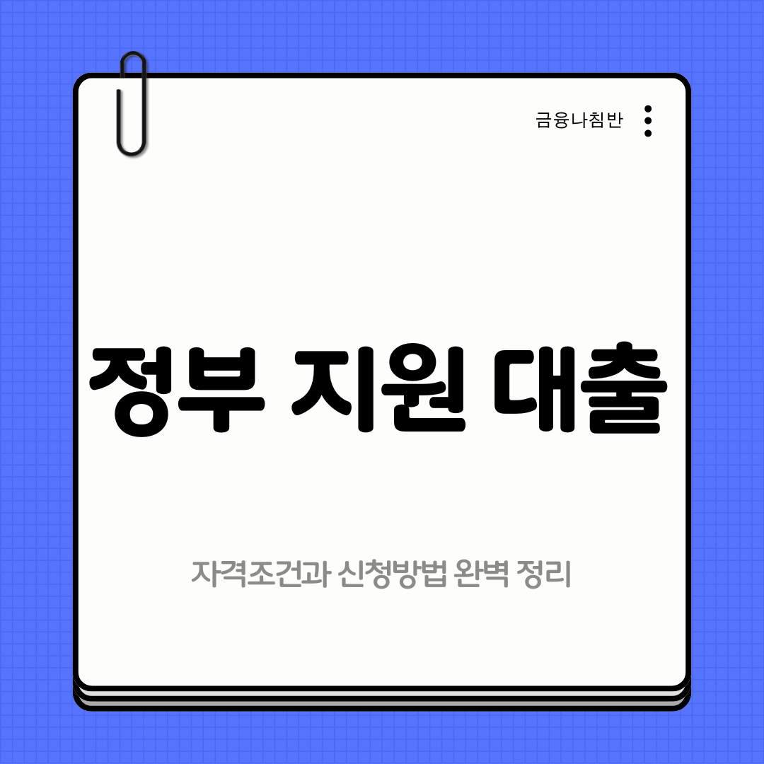 정부 지원 대출 01