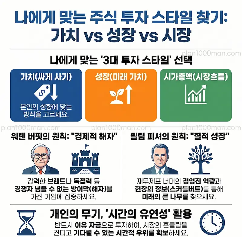 주식 투자 스타일 인포그래픽