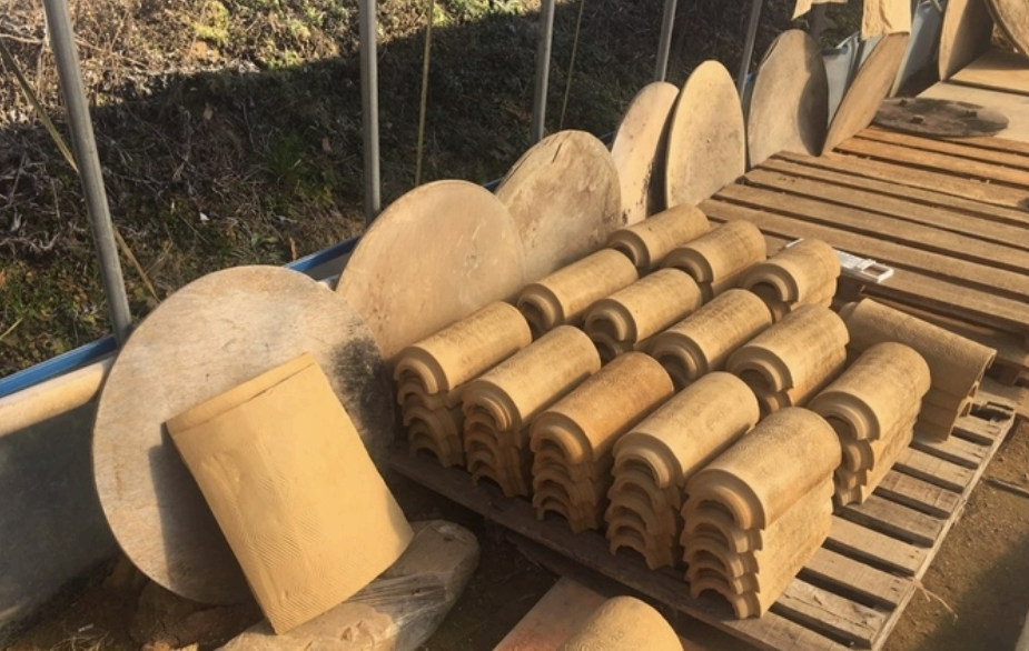 전통 기와 제작 과정