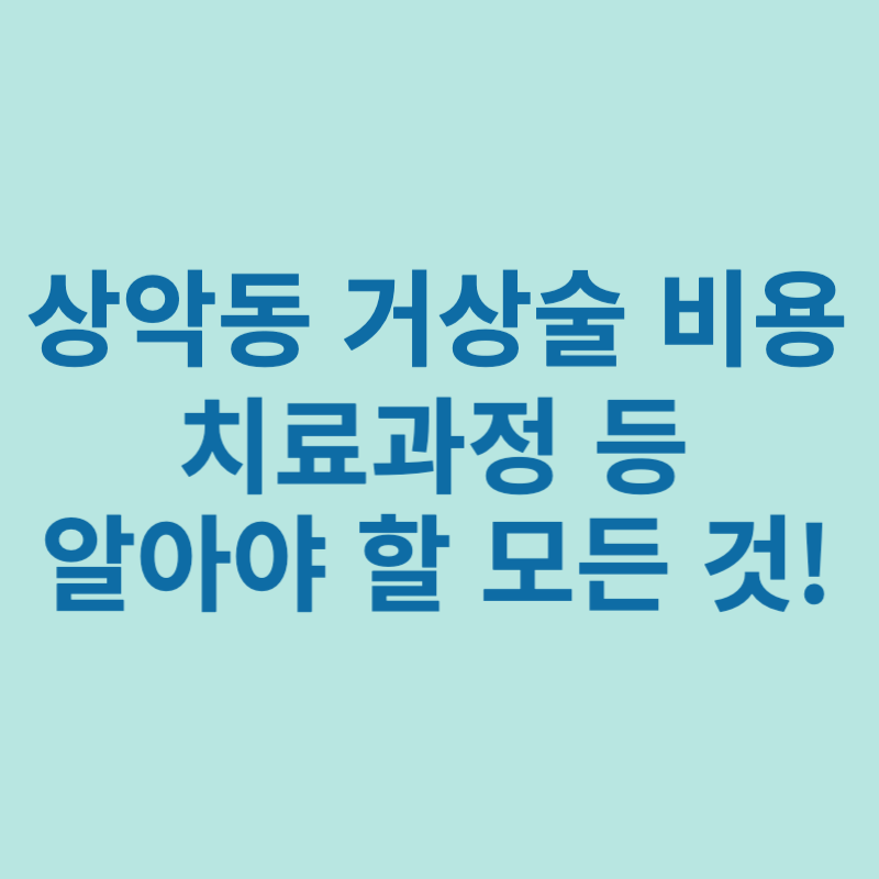 상악동거상술-비용-치료과정