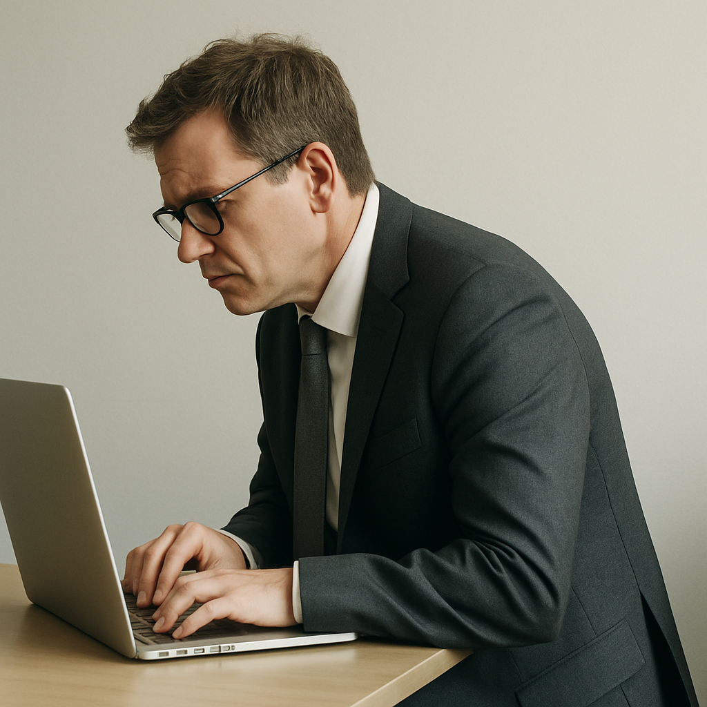 굽은 어깨 교정 운동 굽은 어깨를 가진 직장인