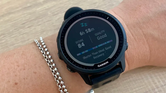 가민 포러너 955의 수면 요약 정보