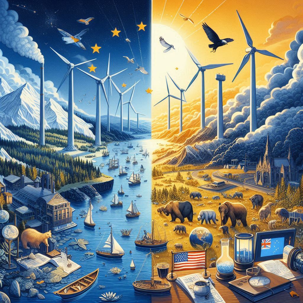 유럽과 북미 환경 비교 (기후법, 에너지, 생태계)