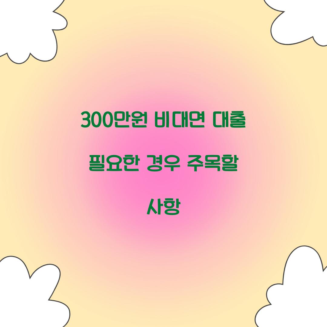 300만원 비대면 대출