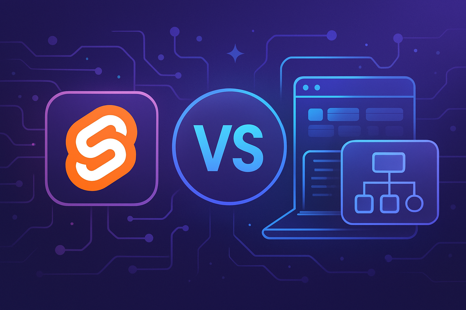 미래 지향적 인터페이스 위에 흐르는 기술 간 연결의 추상적 흐름