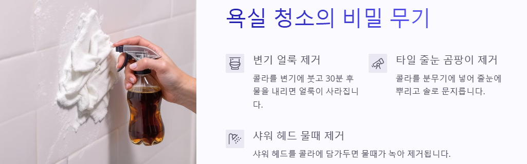 남은 콜라 활용(이용)법 10가지: 청소,세탁,요리,광택,정원관리