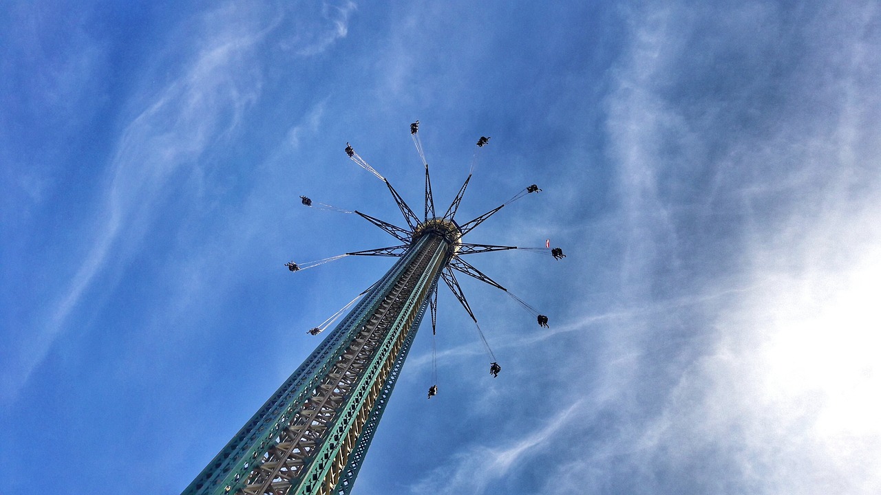 놀이공원 놀이기구 사진