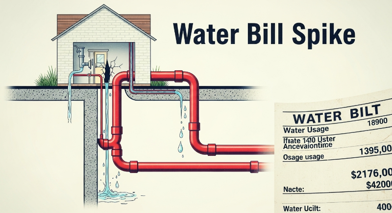 수도 계량기 확인