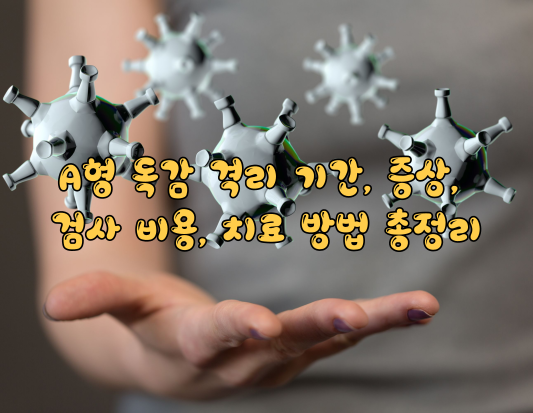 A형 독감 격리 기간, 증상, 검사 비용, 치료 방법 총정리