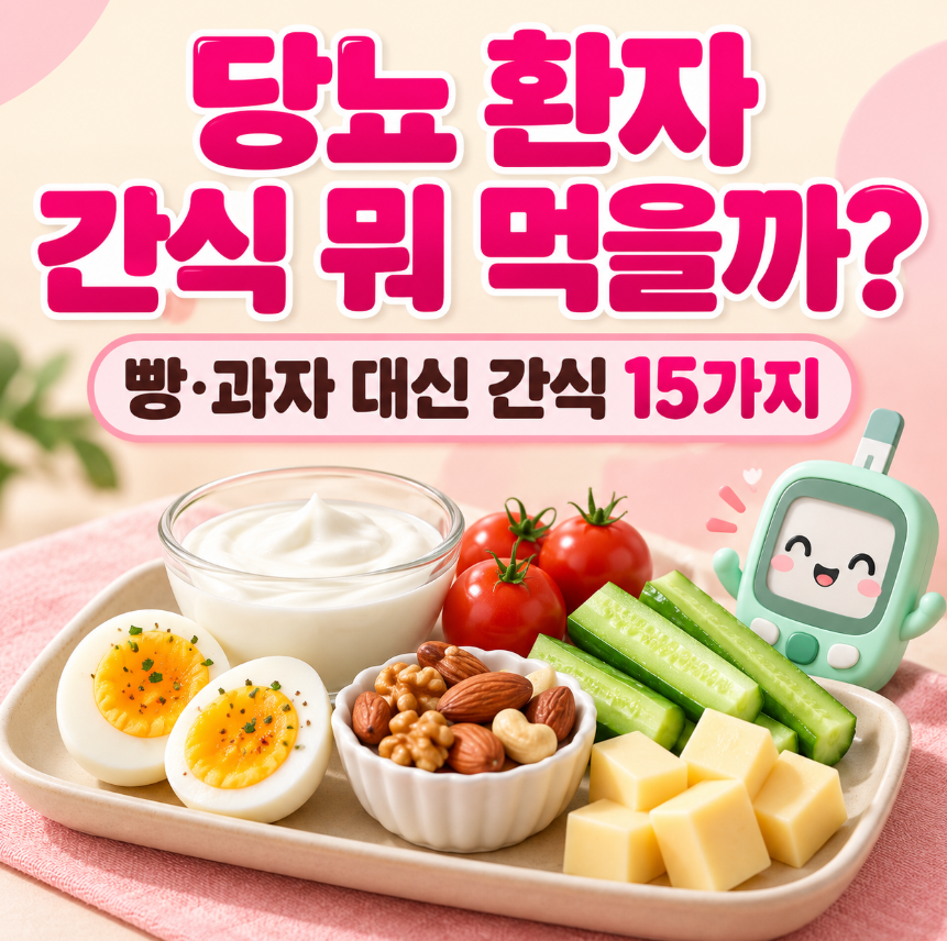 당뇨 환자 간식 뭐 먹을까?｜빵&middot;과자 대신 먹기 좋은 간식 15가지 총정리