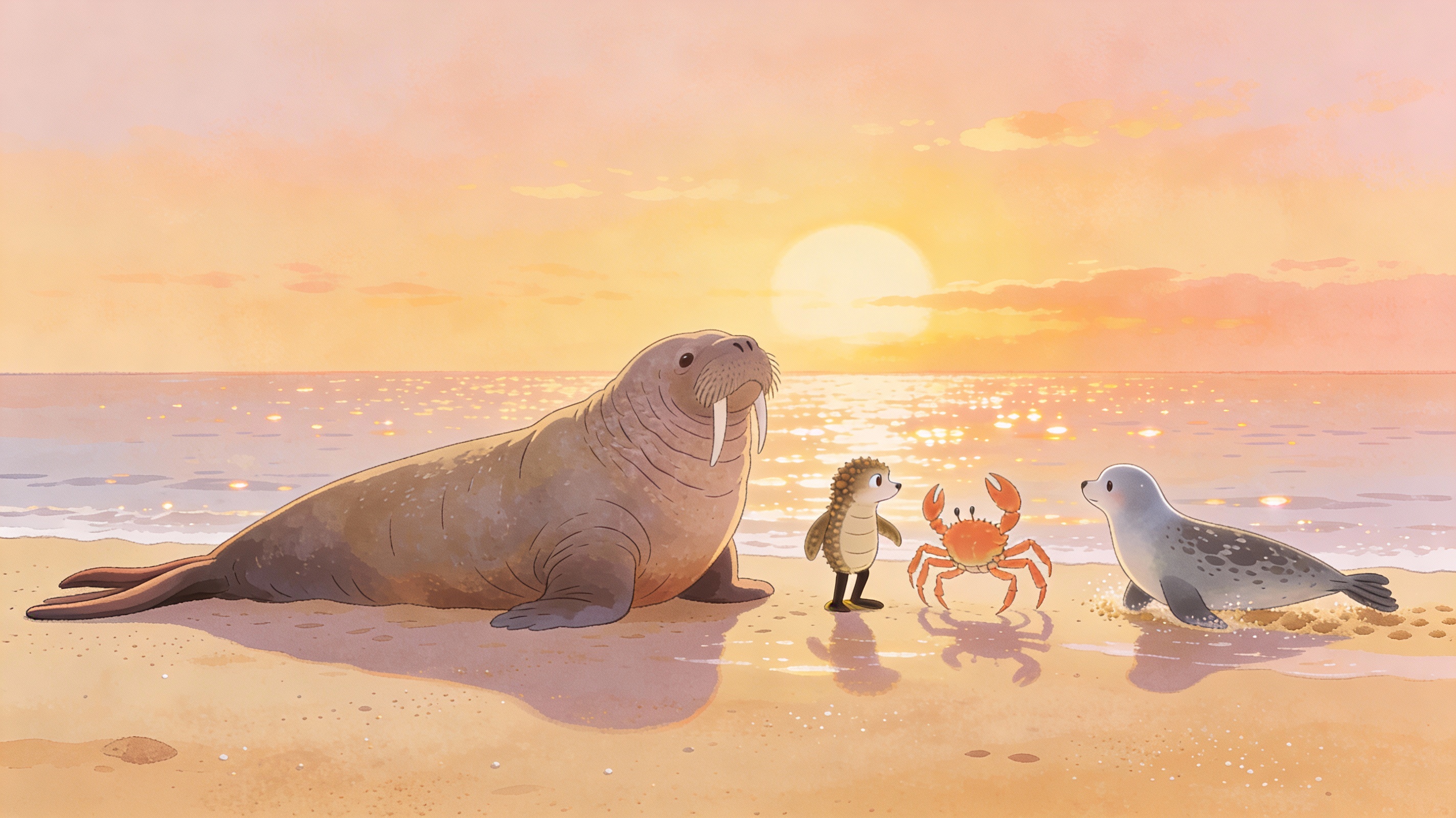 해양동물들 사진