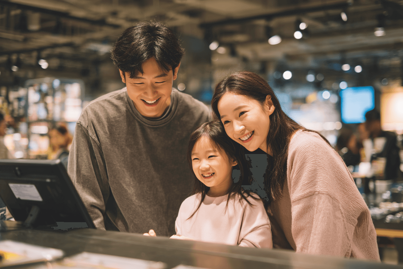 대리점을-찾은-가족