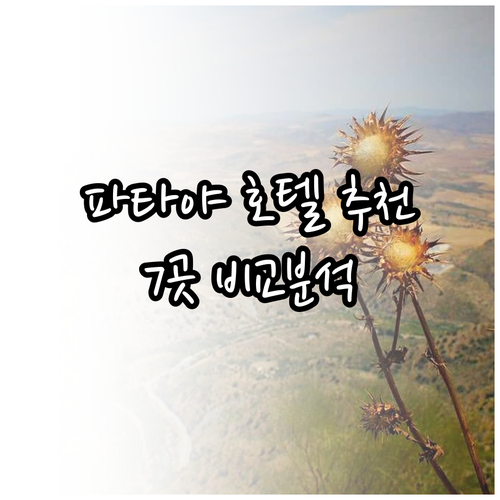 파타야 호텔 예약 전 필독! 7곳 비