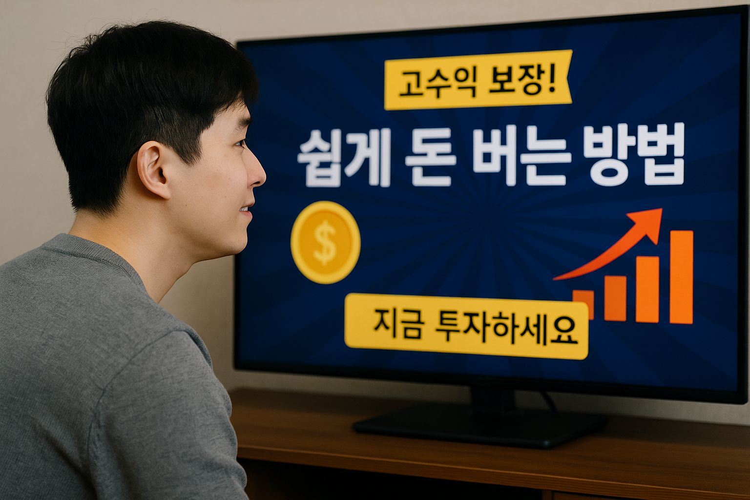 고수익 보장 화면을 보면 기대를 품는 투자자