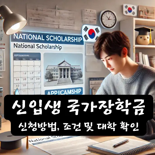 신입생 국가장학금 지원 가능 대학 신청기간