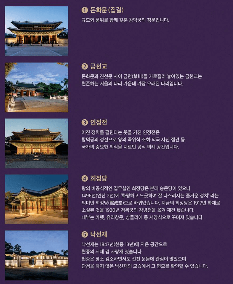 창덕궁 달빛기행 예매