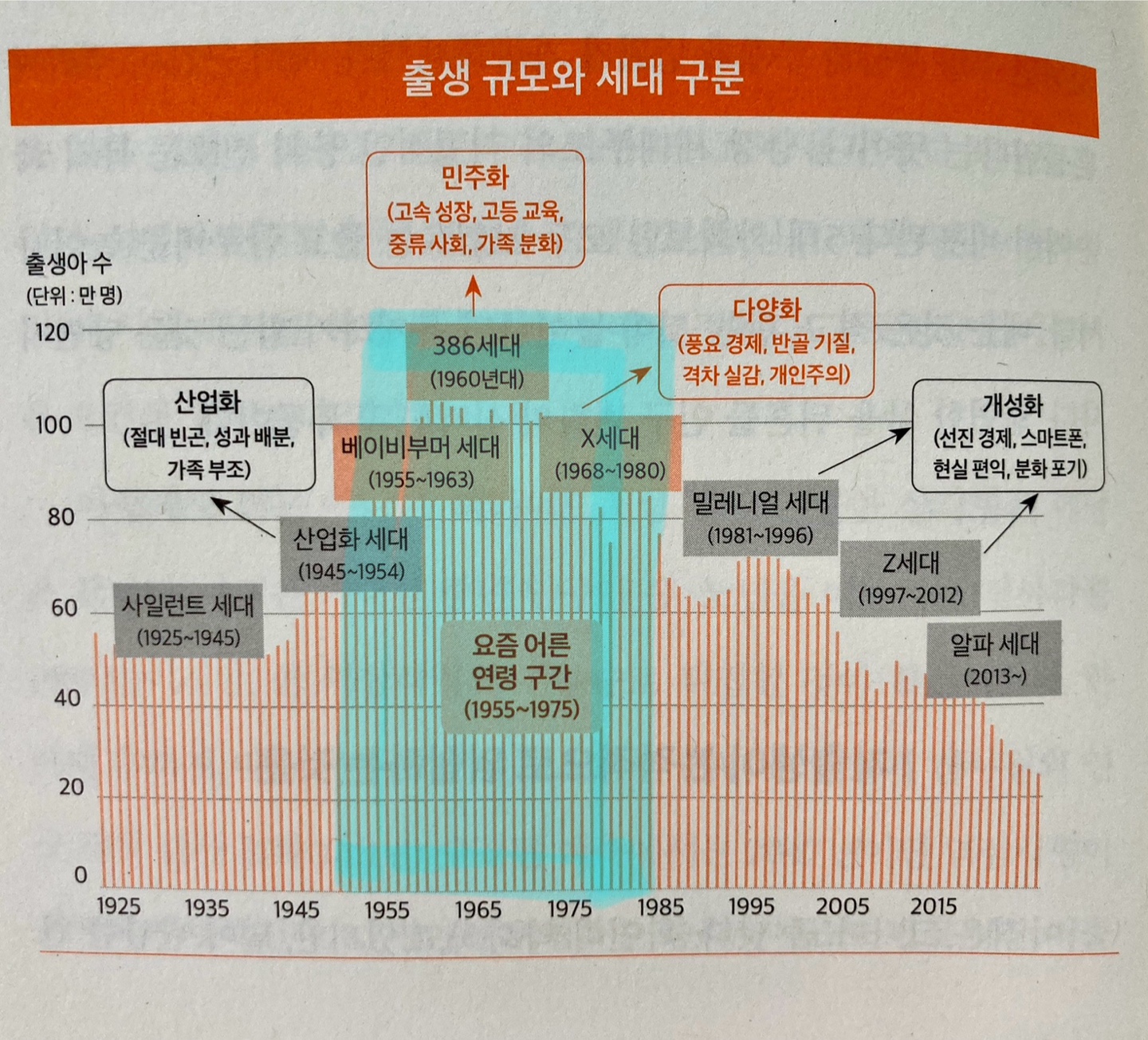 도표_출생규모와 세대구분