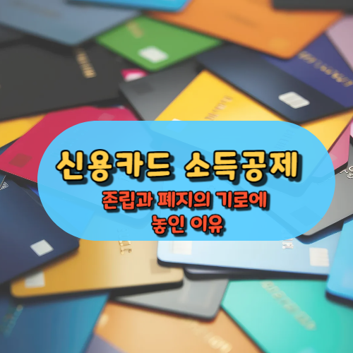 신용카드 소득공제 존립과 폐지의 기로에 놓인 이유