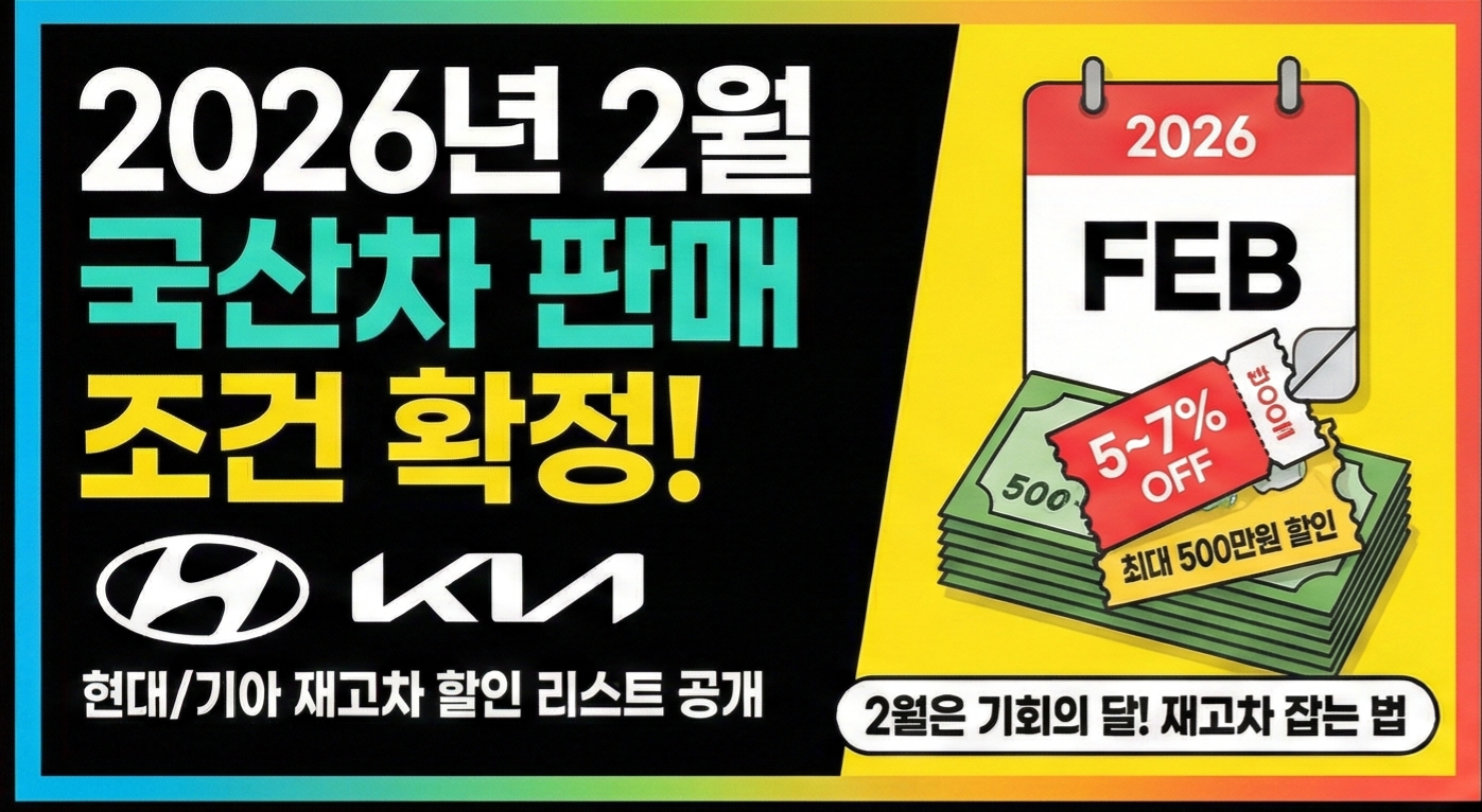 2월 국산차 판매 조건