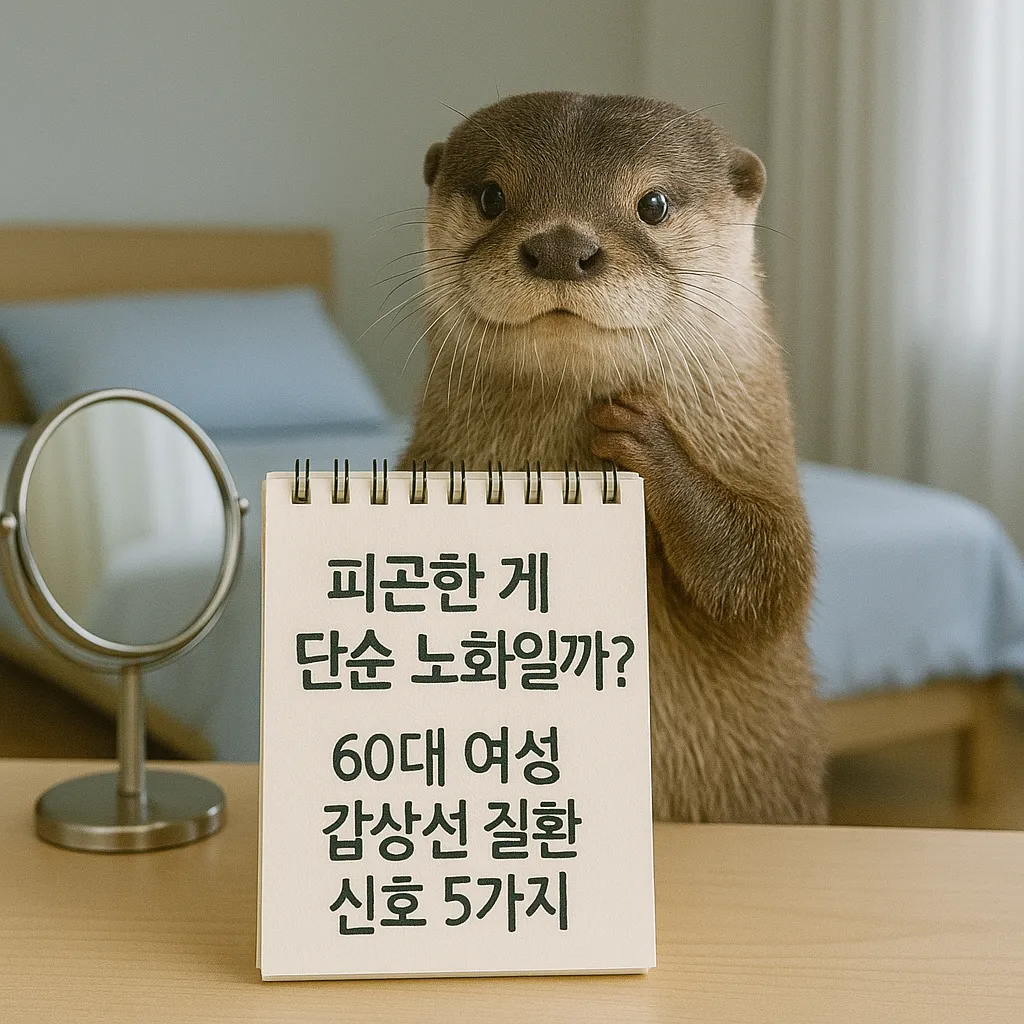 피곤한 게 단순 노화일까 60대 여성 갑상선 질환 신호 5가지