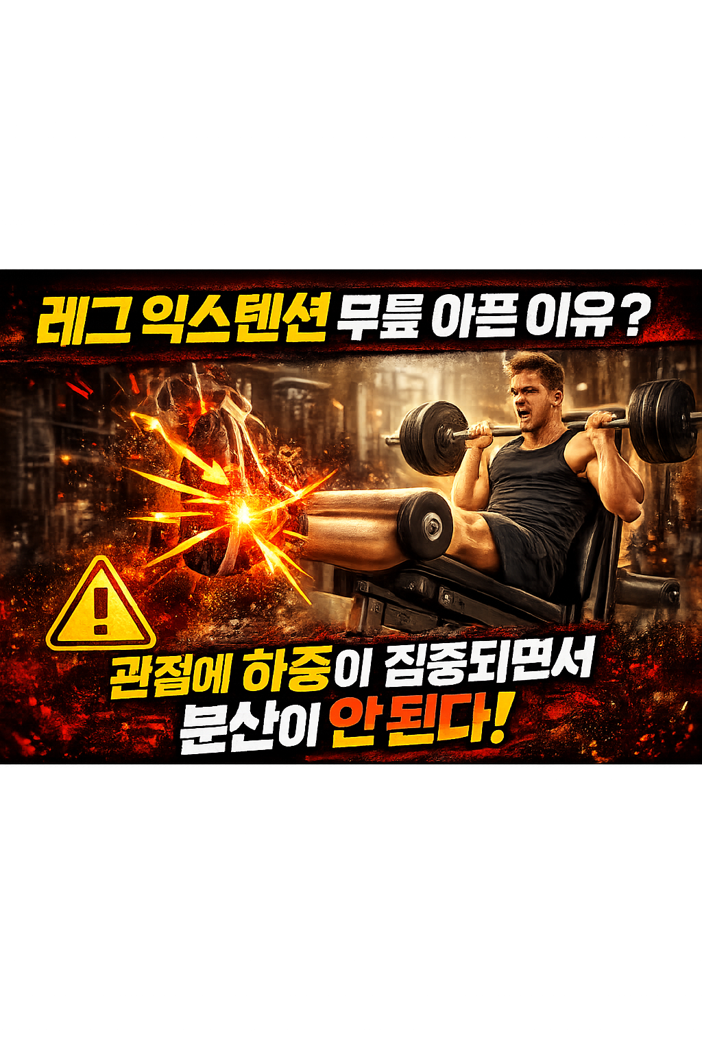 레그 익스텐션 무릎 아픈 이유