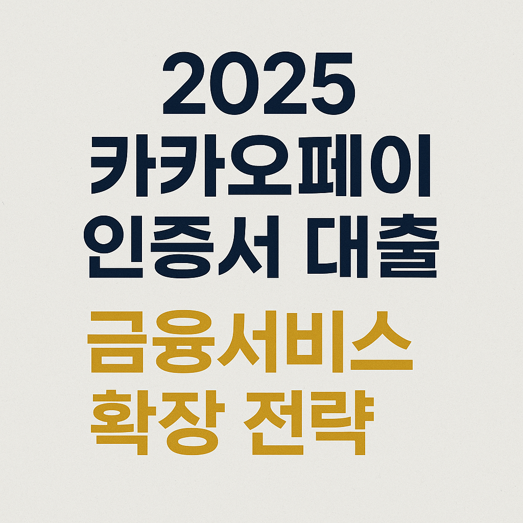 카카오페이로 대출? 인증서만 있으면 가능해진다!