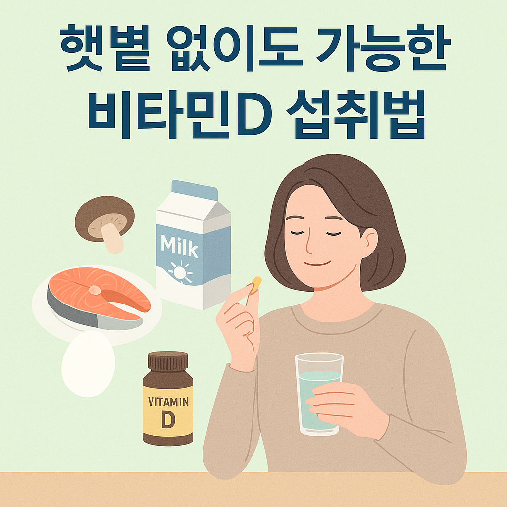 햇볕 없이도 가능한 비타민D 섭취법