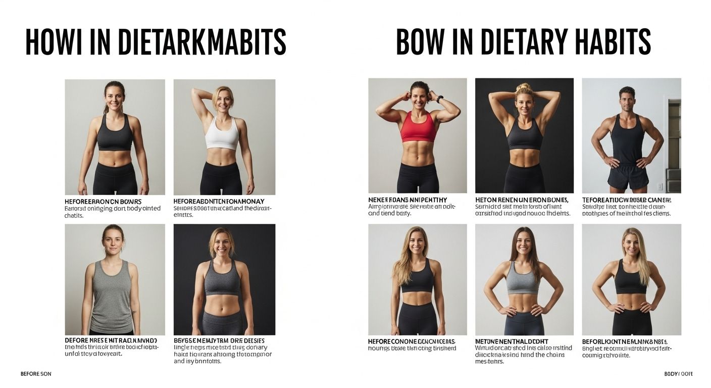 다이어트 전후 비교 그래픽