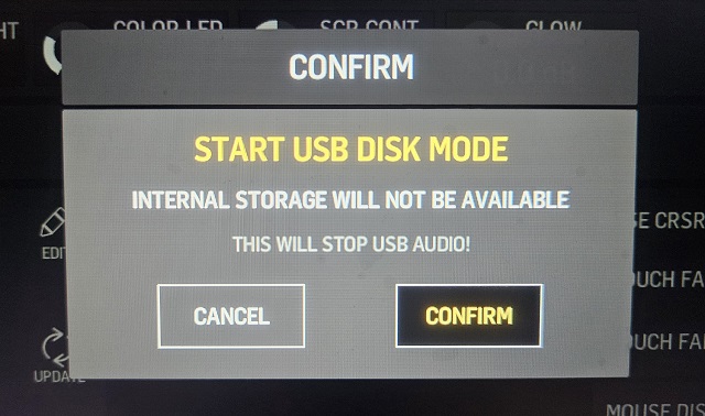 USB 모드 설정