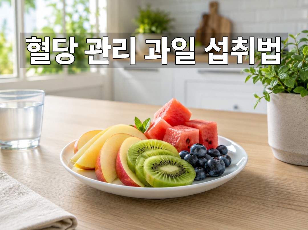 혈당 관리 중 적당량 섭취하기 좋은 과일 접시