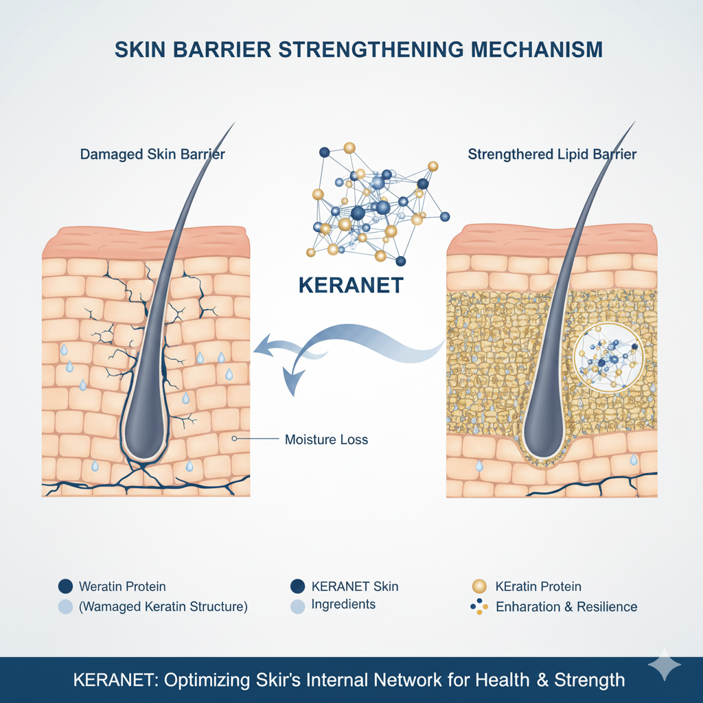 피부 각질층과 케라틴 구조 - 피부 장벽 강화 메커니즘